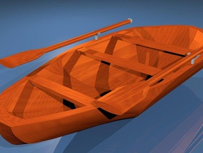 Ruderboot Fahrzeuge makeitfloat 3d print model - Mito3D