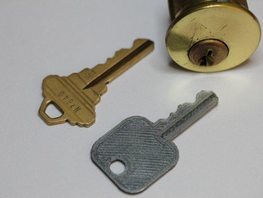 duplicating house keys other kwikset parametric openscad schlage 3d print model - Mito3D