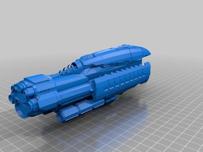 eve online abaddon der amarr battleship Fahrzeuge 3d print model - Mito3D