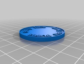 sasha cara sonriente monedas & insignias personalizado 3d print model - Mito3D