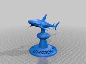 ub tanque de tubarões troféu A impressão 3d 3d print model - Mito3D