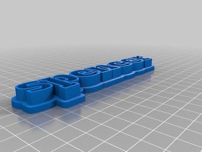 spencer text storage sculptures customized 3d print model - Mito3D
