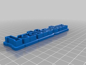karl text storage sculptures customized 3d print model - Mito3D