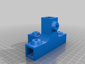 15x15 mm junction 4x square round tubes aluminium profile parts connector 3d print model - Mito3D
