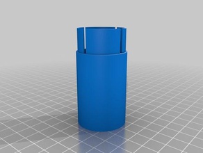base de tubo tesla los contenedores personalizado 3d print model - Mito3D