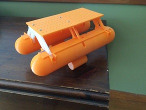 einfache Oberfläche rov abgeschleppt Kamera-pod in der Robotik Boot engineering high-school makeitfloat Wissenschaft Dampf Stamm tvy Unterwasser 3d print model - Mito3D