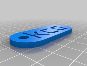 0623 de porte-clés personnalisé 3d print model - Mito3D