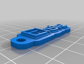 elsie keychain organization customized 3d print model - Mito3D