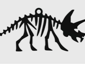 dinosauro ciondolo gioielli animale il fascino facile easy print i portachiavi 3d print model - Mito3D
