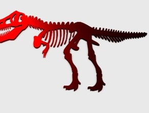 t-rex iskeleti takı hayvan dinozor kolay yazdırma iskelet kafatasları 3d print model - Mito3D