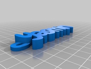 mi texto personalizado llavero - yasmin organización 3d print model - Mito3D