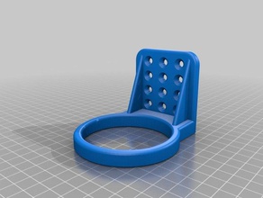saç kurutma makinesi duvar tutucusu banyo fan tutucu 3d print model - Mito3D