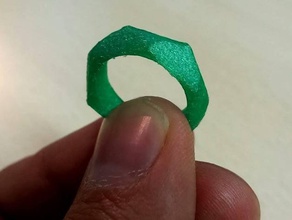 geometric ring rings geometry jewelry 3d print model - Mito3D