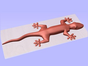 gecko heykeller 3d hayvanlar hayvan dekoratif hediye kız sihirli minyatür doğa mevcut baskı heykel şey ahşap 3d print model - Mito3D