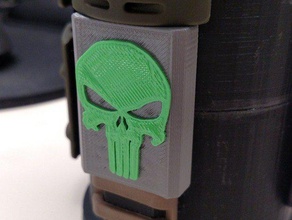 ar15 picatinny punisher cover support sport & outdoors 15 ar- guard rail 3d print model - Mito3D