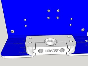 ord bot extrusora groove de montagem Impressora 3d peças groovemount ranhura monte ord-bot hadron 3d print model - Mito3D