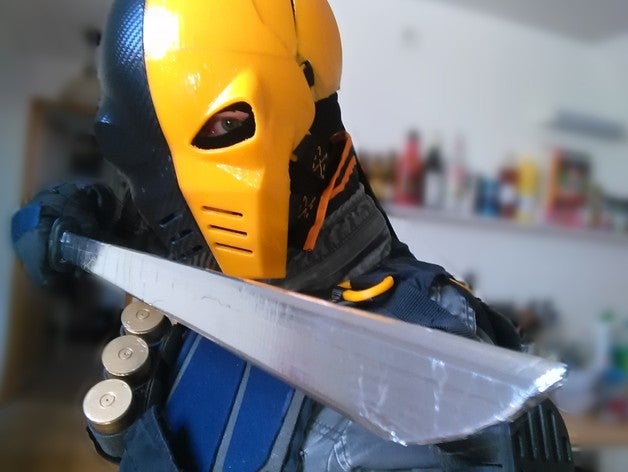 la máscara de deathstroke + cosplay partes props flecha costumechallenge 3D print model - Mito3D