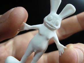 crazy bunny toy & game accessories animals character children funny rabbit weird 3d print model - Mito3D