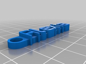 alexia keychain organization customized 3d print model - Mito3D
