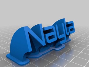 nayla office customized 3d print model - Mito3D