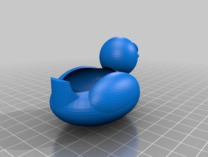 makeitfloat rubber duck scad 3d print model - Mito3D