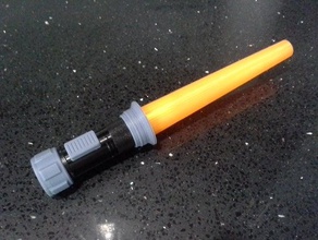 mini lightsaber harbor freight flashlight props light saber 3d print model - Mito3D