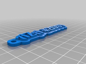 il mio personalizzato multiline tag portachiavi organizzazione su misura 3d print model - Mito3D