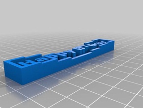 happy b-day lernen kundengebundene 3d print model - Mito3D