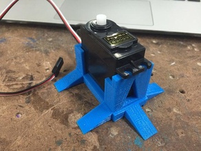 servo-mount in der Robotik arduino iphone-Ständer servo stand tinkercad 3d print model - Mito3D