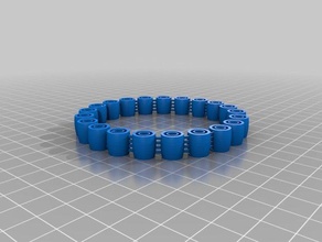 my customized comfortable flexy jingly bracelet bracelets 3d print model - Mito3D