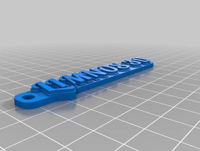 keychain de limnos l'organisation personnalisé 3d print model - Mito3D