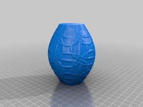 experimental textured barrel shaped solids math art container lamp lampshade shade 3d print model - Mito3D
