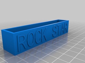 rockstar business card holder office personalizzato 3d print model - Mito3D