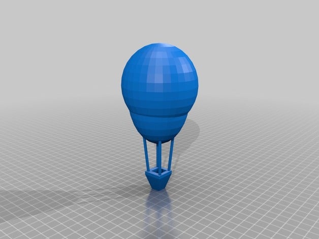 ketter de aire caliente ballon La impresión en 3d globo b 3D print model - Mito3D