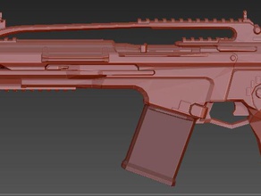 scar - crysis 3 models game gun model rifle 3d print model - Mito3D