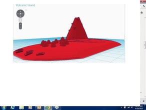 volcanic island 3d printing clubscientific 3d print model - Mito3D