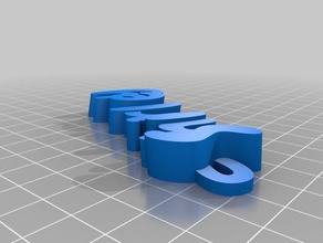 shirley name keyring organization customized 3d print model - Mito3D