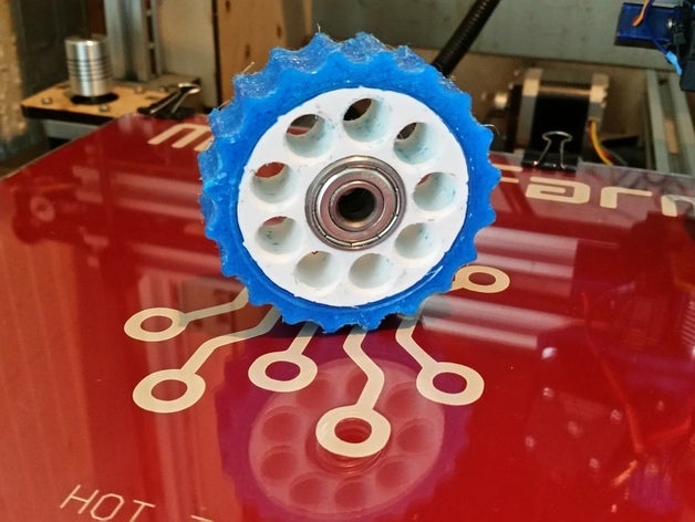 dual extrusion 65mm Roboter idler tire in der Robotik aerial vista dual-extrusion flex flexibles filament Reifen 3D print model - Mito3D