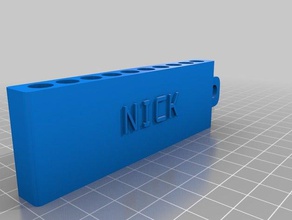 nick golf-tee-Träger sport & im freien kundengebundene 3d print model - Mito3D