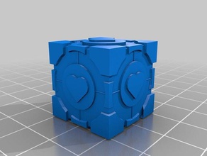 companion cube toy & game accessories portal 2 3d print model - Mito3D