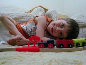 rail way children construction toys 3d print model - Mito3D