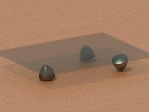 Formen Feststoffe Konstante Breite - reuleaux-Dreieck Mathe-Kunst Form solids 3d print model - Mito3D