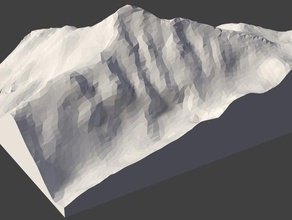 beverin scans & replicas map mountain topography geography switzerland 3d print model - Mito3D