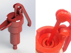 la main de pompe à eau des outils poignée arrosoir bouteille d'eau 3d print model - Mito3D