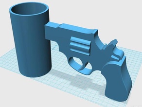 coppa pistola maniglia cucina & sala da pranzo tazza 3d print model - Mito3D