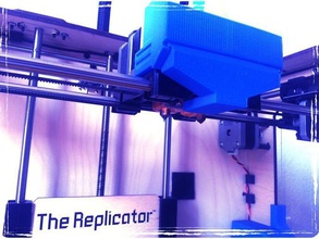replicator accessories fan guard fume extractor draft terminator 3d printer abs air diverter fumes warping 3d print model - Mito3D
