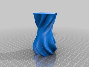 my customized rippled organic vase containers 3d print model - Mito3D