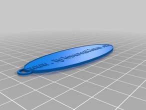 long thin key chain keychains customized 3d print model - Mito3D
