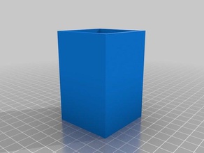 robertson - pony tail holder 3d printing 1 compartmant box 3d print model - Mito3D