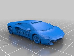 voiture de police L'impression 3d arbitre 3d print model - Mito3D